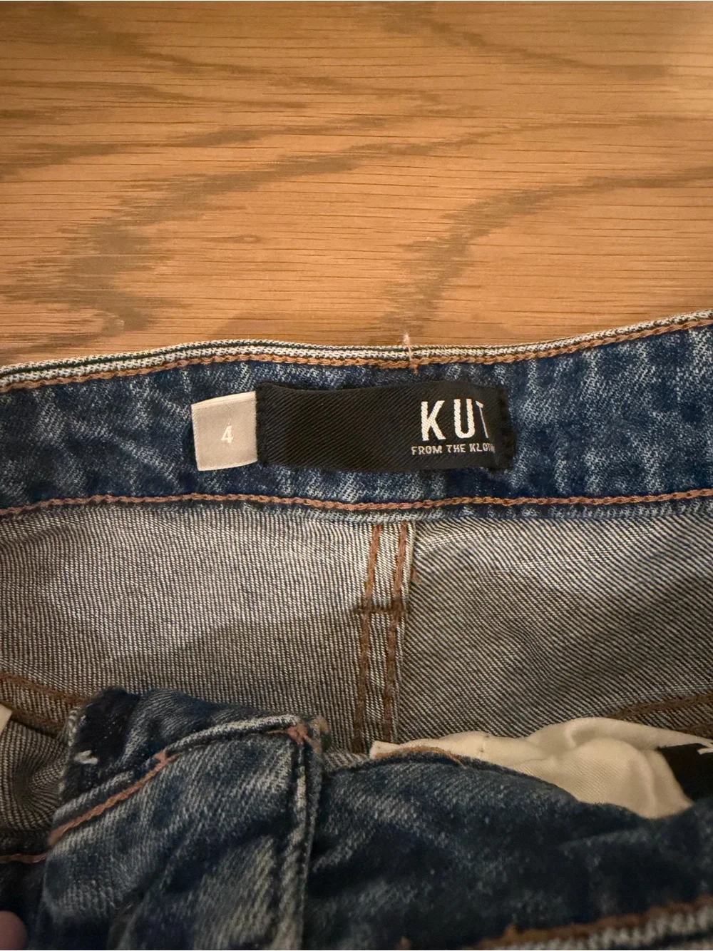 Kut from the Kloth Light Blue Distressed Denim Shorts